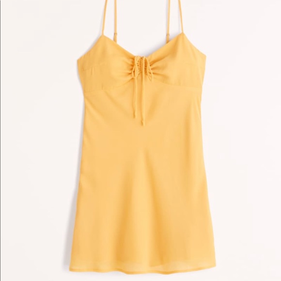 A&F Cinch Front Slip Mini Dress - Picture 4 of 6